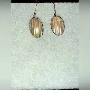 Balinese Talembu Shell Drop Earrings Sterling Silver